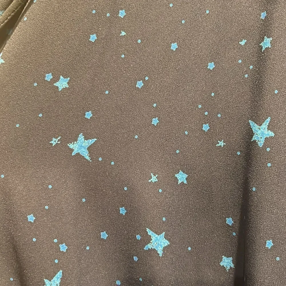 Decker Navy Star Dress, Size Large